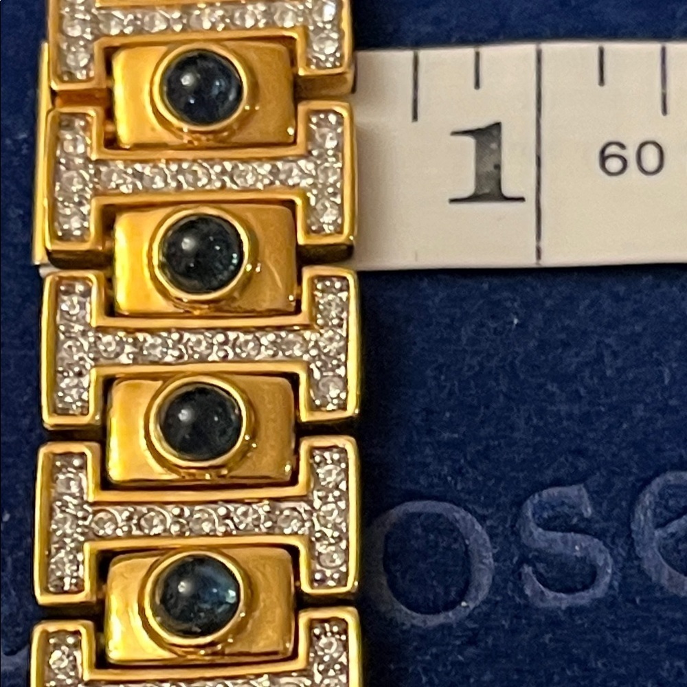 Vintage Camrose & Kross JBK Swarovski Crystal Gold Plated Tennis Bracelet 8” - Picture 6 of 13